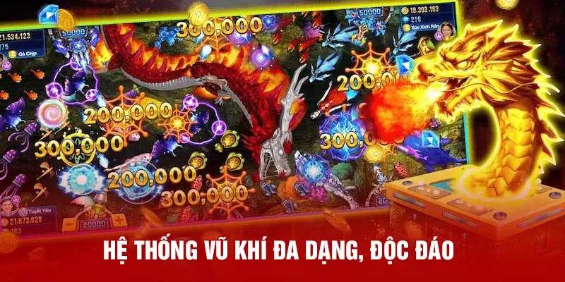 Hệ thống vũ khí đa dạng, độc đáo